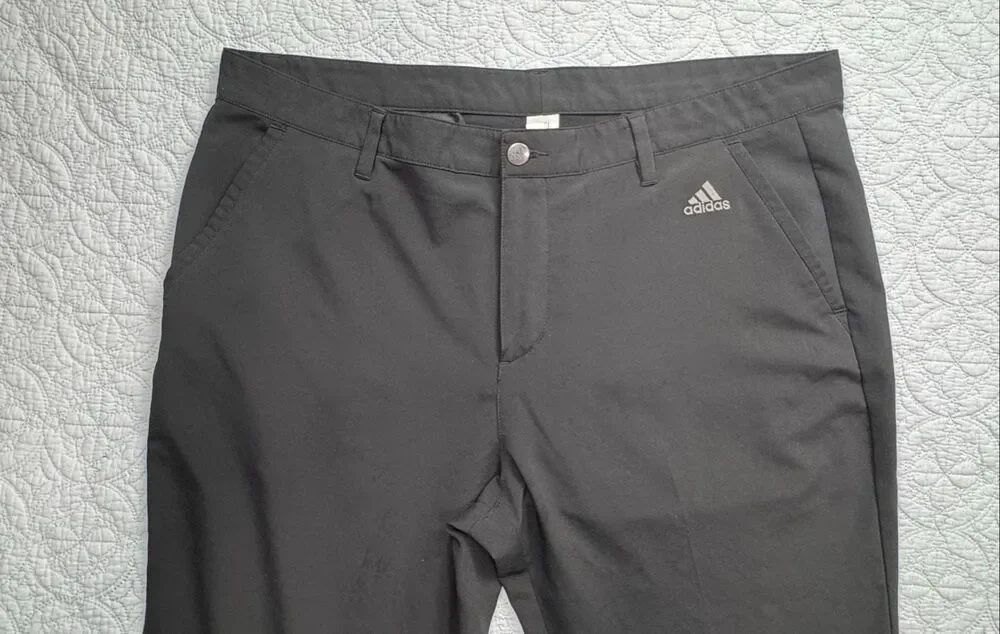 Adidas Mens Black Golf Pants Size 38x32